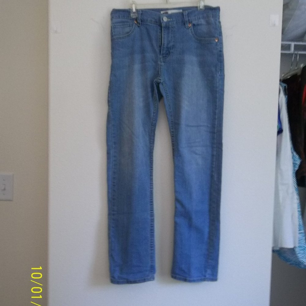 511 Slim Levi's Boys 16 Reg Five Pocket Blue Jeans